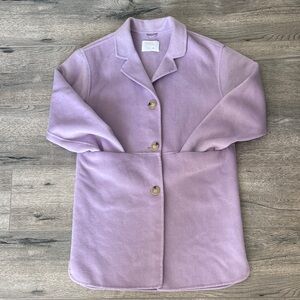 Zara Lilac Wool Coat